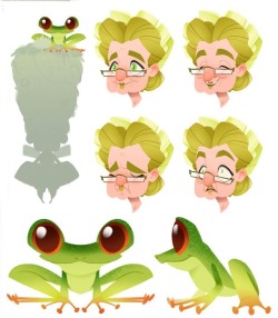 Last Development On Fauna! Some Expressions And I Also Design Her Pet Lili The Frog