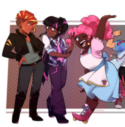 sangled:ladies… assemble 🌈  [speedpaint]