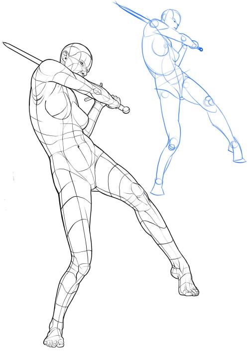 How To Draw Anime - Action Pose Reference. (Pose Study) | Facebook
