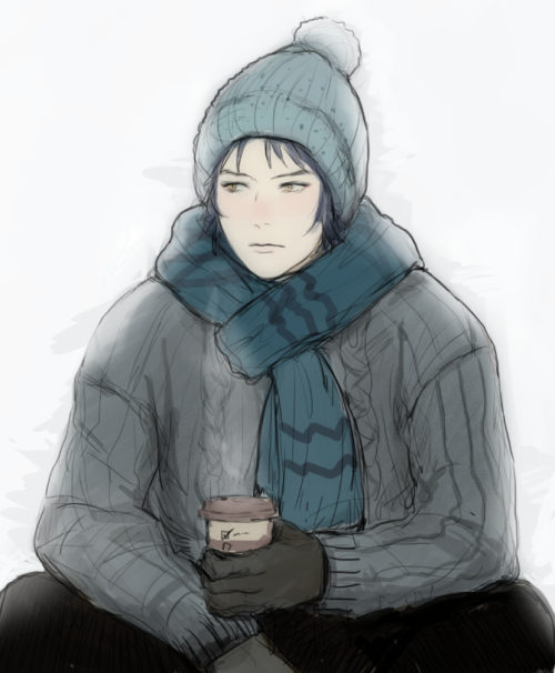 denlusion:  Ren looking all warm because yay, cold season’s coming! anyways, i just wanna add this little renao hahaha 