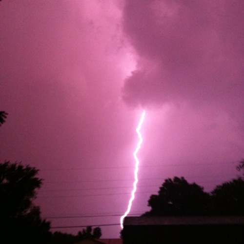 Lightning bolt captured with an iPhone. adult photos