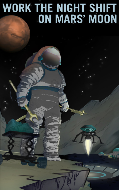 itsfullofstars:   NASA’s Mars propaganda posters make us all want to go to Mars. 