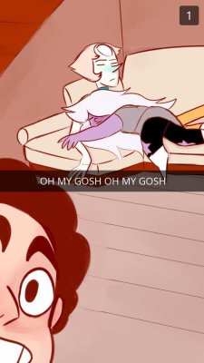 Crystal-Gem-Pearl:steven Sends Some Snapchats To Connie