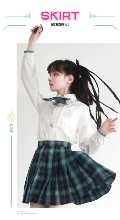 Amahakawa x Hatsune Miku School Uniform Collaboration by MoeyuMSRP: 26 yuan for the bow, 29 yuan for