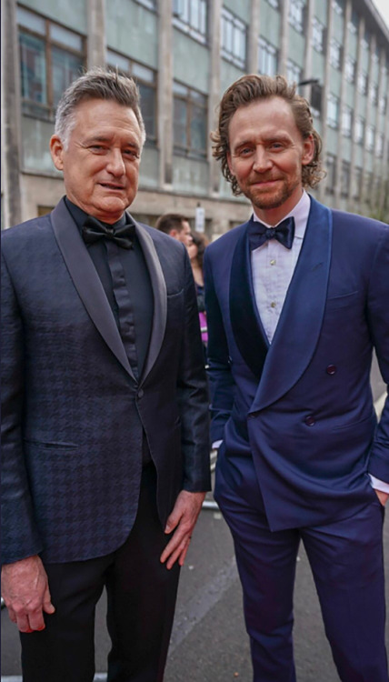 Tom Hiddleston and Bill Pullman at the Olivier Awards, 7th April 2019