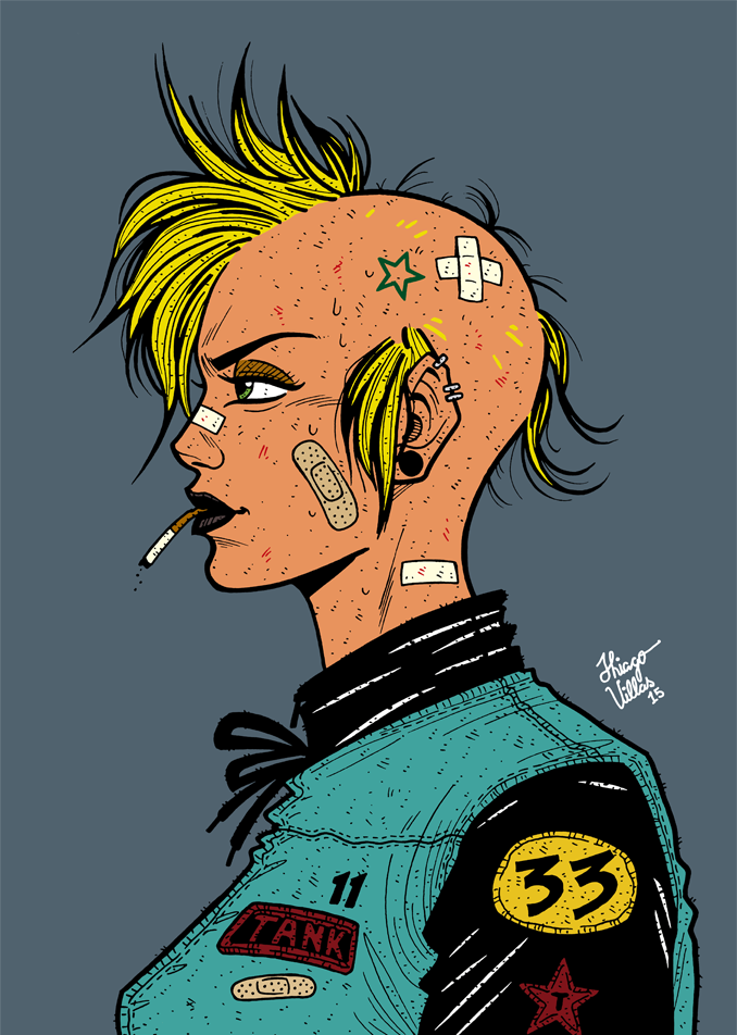 thiago-illustration:  Tank Girl #2 tankgirll by Thiago Villas 