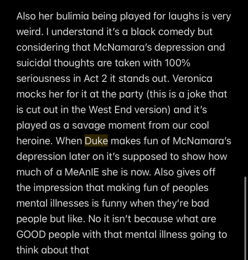 Posting My Rant On Why I Dont Like Duke In The Musical Here