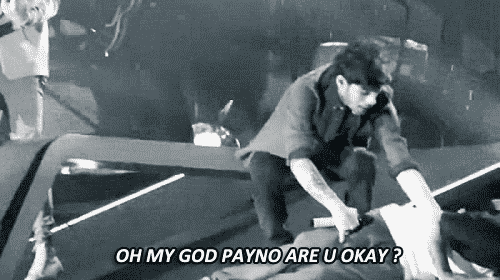 knouis:  liam falls and zayn  harry falls and zayn        