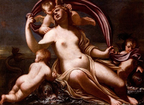 Antonio Bellucci (Italian, 1654–1726)Le triomphe d'Amphitrite