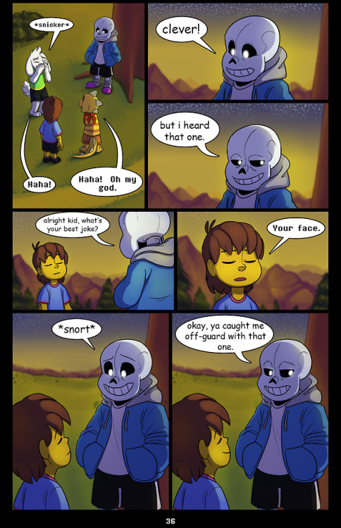 undertale-over-the-void:Next: Coming FridayPreviousCoverA page that is literally all jokes.  I’m sor