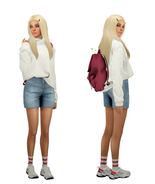 TS4 Sweater Weather Lookbook #2Skin / Face / Hair / Eyebrows / Eyes / Nosemask Clothing - TopSweater