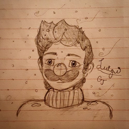 My Boi Luigi In A Snowy Day.