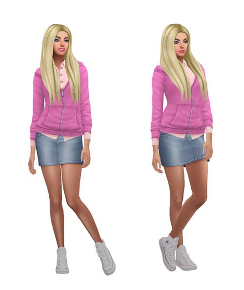 thekims4: TS3 to TS4 Conversion Outfits Lookbook Default Skin @magicbats / Hair @simmister / Eyelash