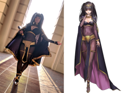 love-cosplaygirls:  [self] Cosplay vs Character, Tharja from Fire Emblem