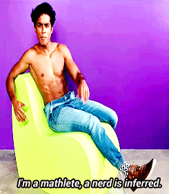 tampire:    Rajiv Surendra, aka Kevin G., does the Mean Girls Mathlete Rap shirtless: