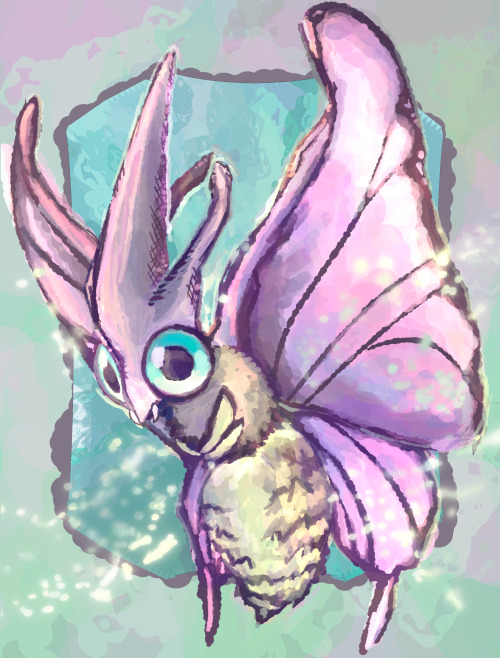 drawingpkmneveryday: Pokemon 369: #049 Venomoth Description: Posion moth Pokemon. 03/11/2020