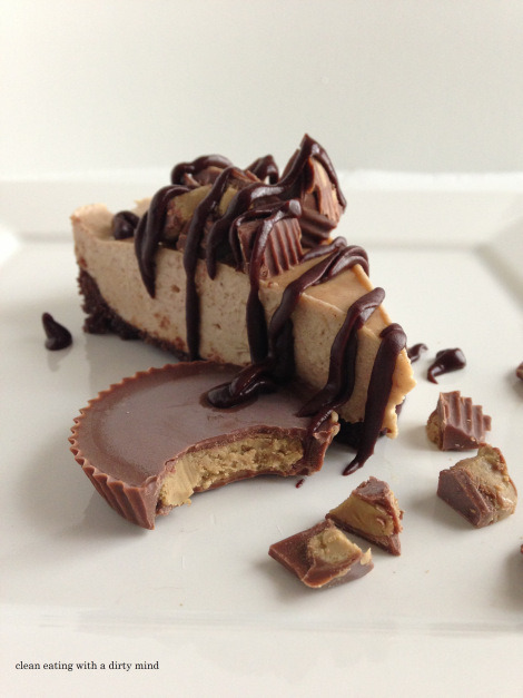 thecakebar:  Paleo “Reese’s” Cheesecake  Instead of Reese’s Peanut Butter