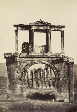 humanoidhistory:  Arch of Hadrian, Athens, Greece, 1880s, photo by D. Constantinidis. (Royal Collection Trust) 