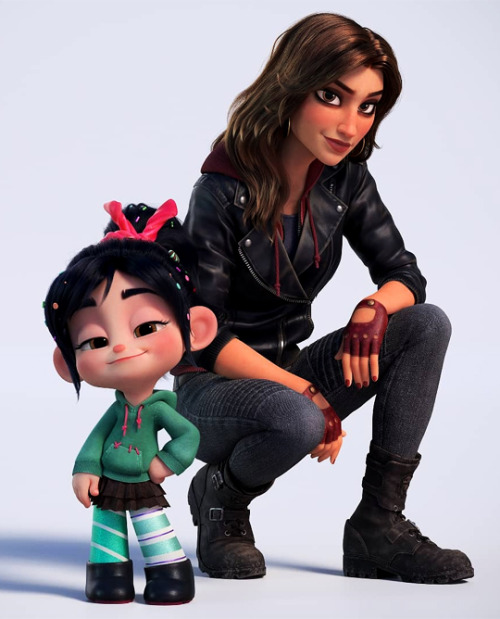 wonder-gadot: Gal Gadot as Shank in RALPH BREAKS THE INTERNET (2018), arts by Tyler Boyard.