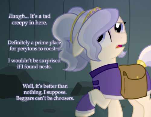 ask-opalescent-pearl:Good thing crystal ponies have dense winter coats.  It’ll keep me warm until I set up that fire…  Now, to find some tinder and kindle…  o: Careful in there!