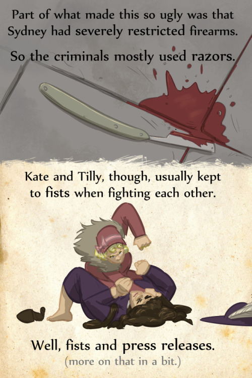rejectedprincesses:  Kate Leigh and Tilly Devine: Queens of the Sydney Underworld (1881-1964 and 1900-1970) Book here. Patreon here. Website entry here. Art notes after the cut. Keep reading 
