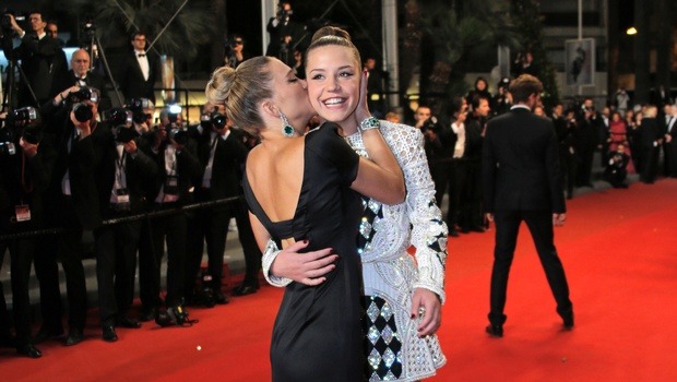 gay-notgay:  Adèle Exarchopoulos and Léa Seydoux  I want them together