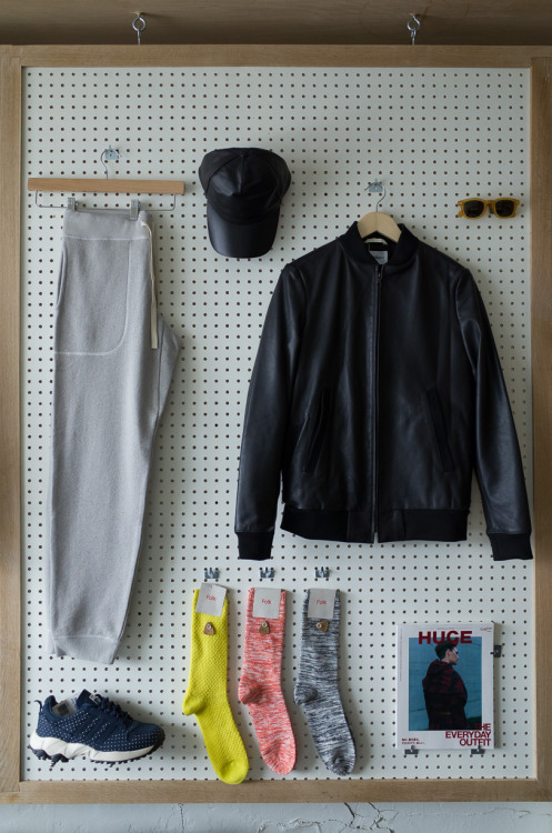 The latest wall-installation featuring Norse Projects’ “Hak” jacket.