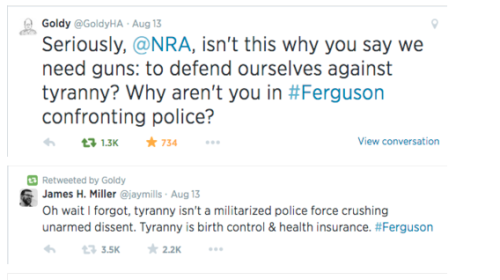 priceofliberty: liberalsarecool: The Right Wing/NRA have no idea what tyranny means or looks like. I