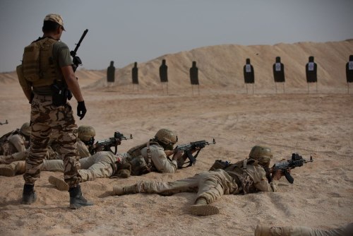 Special forces of the Moroccan army training Mauritanian Army special forces during “Flintlock