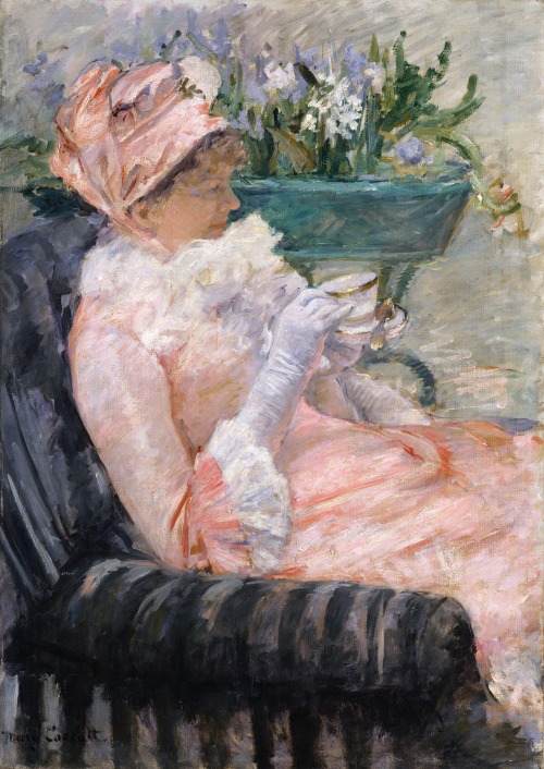 “The Cup of Tea” c. 1880. Mary Cassatt (American, 1844-1926).