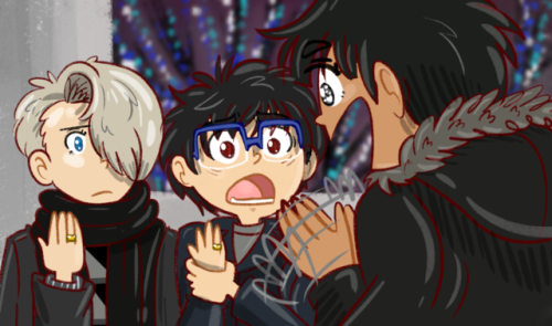 denkidraws:My favorite screencap redraws from Yuri on Ice