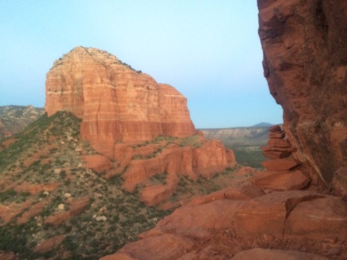 brookeva:  Yesterday I felt like a badass Climbed to the top of bell rock in Sedona yesterday. Well, as close to the top as I could get without rope. Bell rock is one of the 4 energy vortexes in Sedona, I spent the morning at cathedral rock in the river