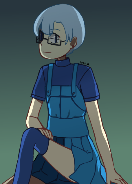 Art from the Pixel Horror Server Art Trade!It’s Jude Lee, a character from @akademia-project!C