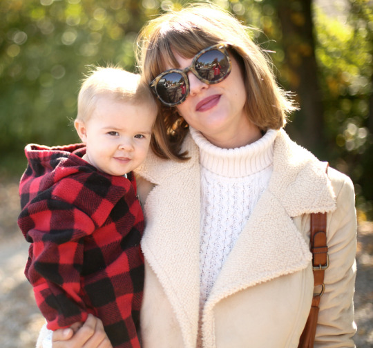 Shearling Jacket, SAHM outfit