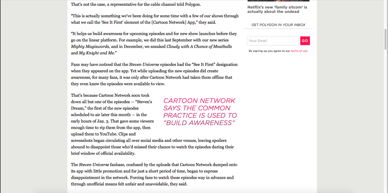 sergle: madeofloveanditsstrongerthanyou:  So CN released them on purpose. But, didn’t