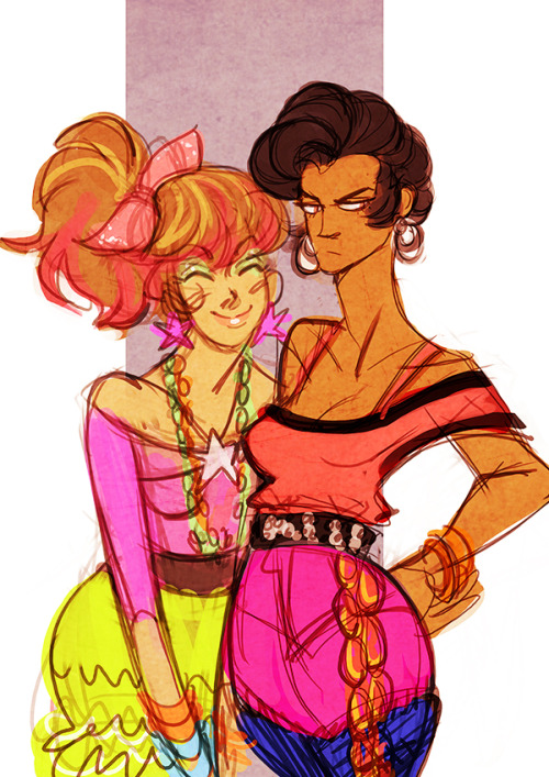felt like doodlin&rsquo; some 80s sistahs BD