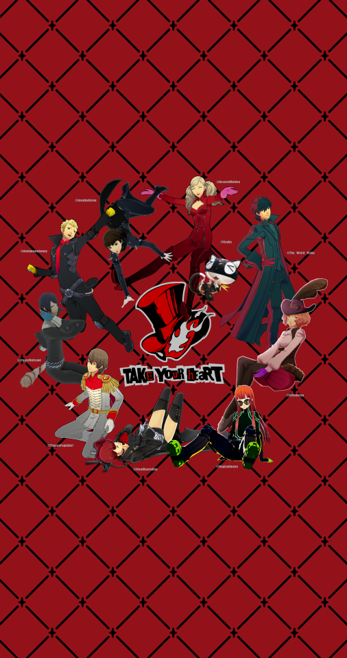 Persona 5 Render Collab Between Several Artists-