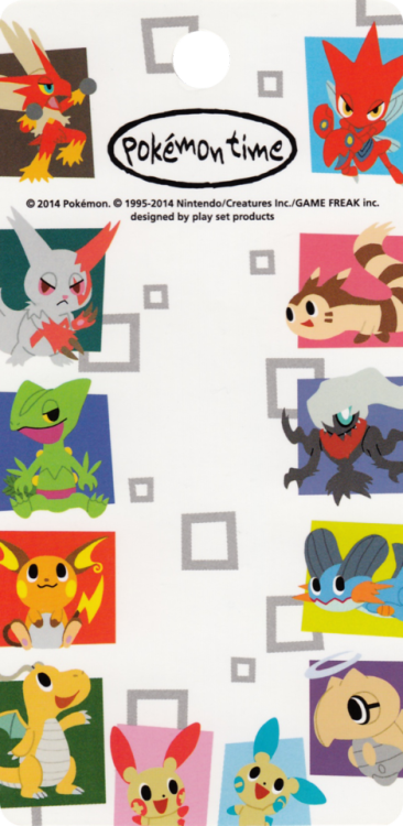 Pokémon Center / play set products - Pokémon Time Figure Strap Front Inserts(2009, 2010, 2012, 2013,