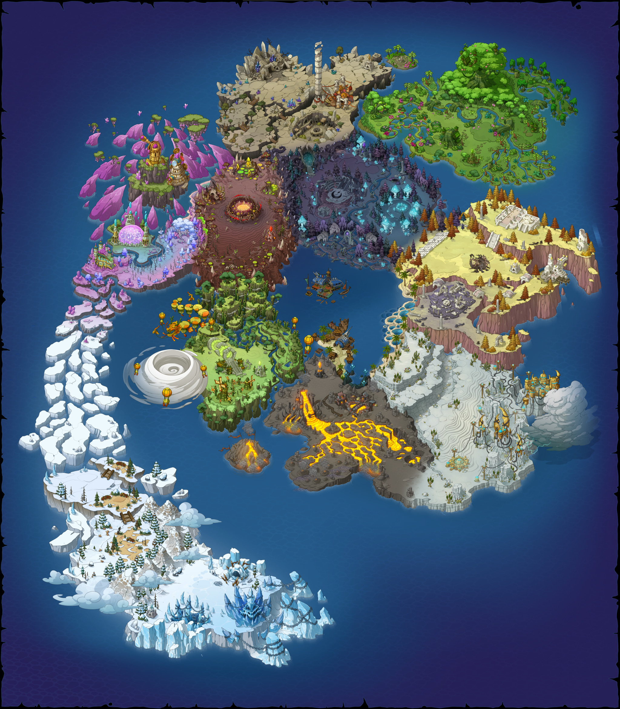 digimon digital world map