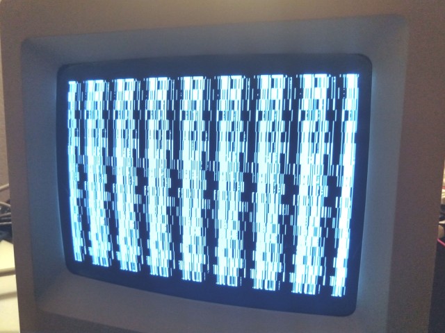 Glitched screen on Macintosh SE