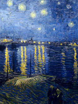 lunakays-blog:  Starry Night Over the Rhone by Vincent van Gogh, 1888. 