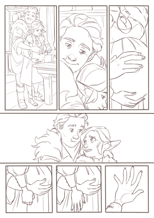 inimeitiel:Here’s the short comic I was working on last year and never finished. This was actually a