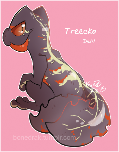 bonedrak:I forgot I still had a list of variants I wanted to do so I drew up some Treecko variants r