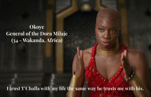 thanos-the-dad-titan:egotheplanet: Avengers the Reality Show Interview - Wakanda EditionOkoye 