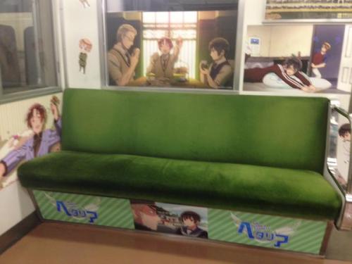 la-uniceja-de-radamanthys: Kyoto International Manga Anime Fair train featuring Hetalia