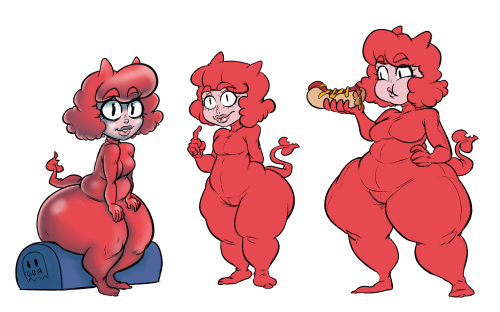goodbadartist:  Had some fun drawing @kerwinsartfreakshow character Tina. She is a pretty lovely girl (◠‿◠✿) I just want to cuddle Tina and touch her butt.  I love   Kerwin’s art style! He is really good at drawing sexy chubby ladies with
