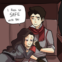 yasukossato:korraspond:catchingsound:beroberos:I.. I don’t even know.she called  That bicep grab tho  #this artist #they can see the future   (via korraspond)