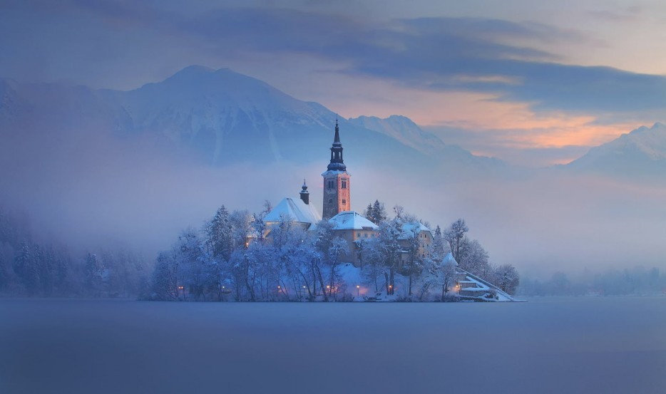sixpenceee:  Bled, SloveniaSheltered by picturesque mountains, Bled was founded in
