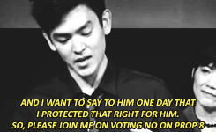 sourcedumal:yavinsdameron-blog:John Cho on saying no to Proposition 8, California’s ban on gay marri