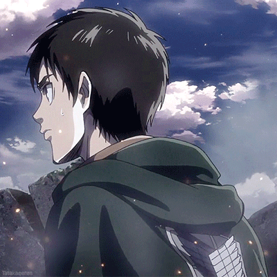 tatakaeeren:I love when Eren does the thing with his eyebrow. He’s so CUTEEEE!! ≧◡≦ 